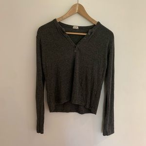 Brandy Melville/John Galt Gray Button Up